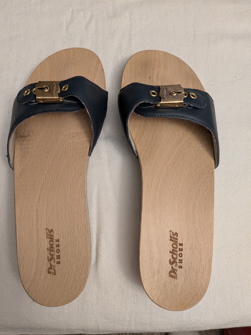 Dr. Scholl's Wooden Clog Sandals Size 8.5 - 9 EUC